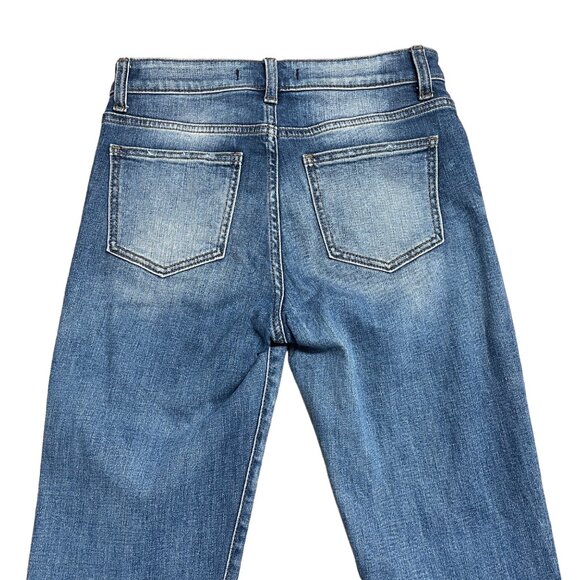 WILLOW & ROOT THE EVERYDAY JEAN SIZE 26 DISTRESSED HIGH RISE STRAIGHT WR620A - Picture 4 of 11